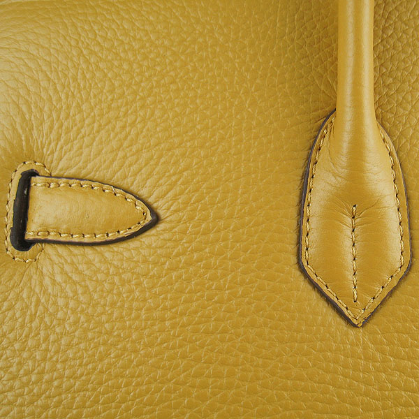 Replica Hermes Birkin 30CM Togo Leather Bag Yellow 6088 On Sale - Click Image to Close